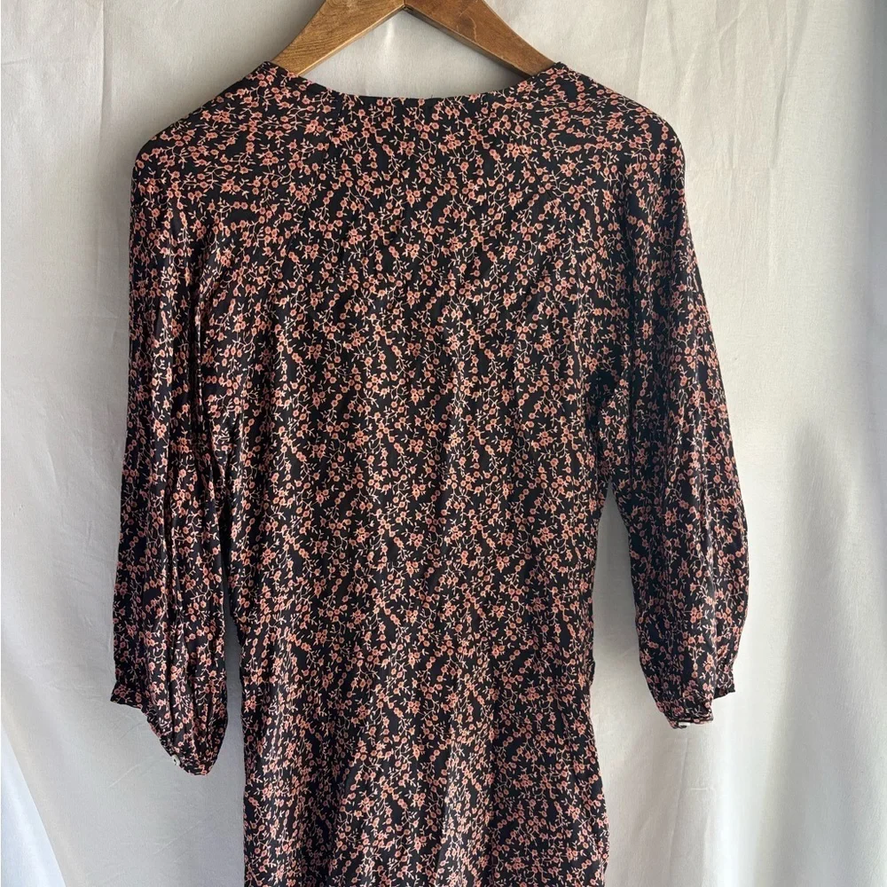 Free People Black and Pink Floral Dress